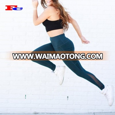 Fitness Active Wear Manufacturer Waistband Back Pocket Workout Yoga Pants Leggings With Pockets