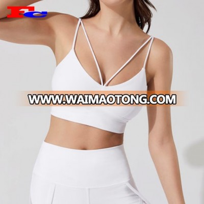 Wholesale High Impact Sports Bra Comfortable Activewear Sexy Straps Women Fitness Bra